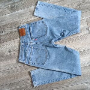 Levi's 501 High Waisted Skinny Filiforme Light Blue Jeans Size 24